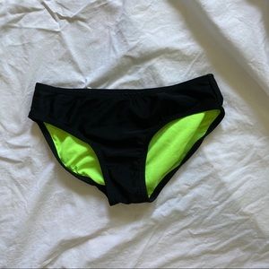 black bikini bottom